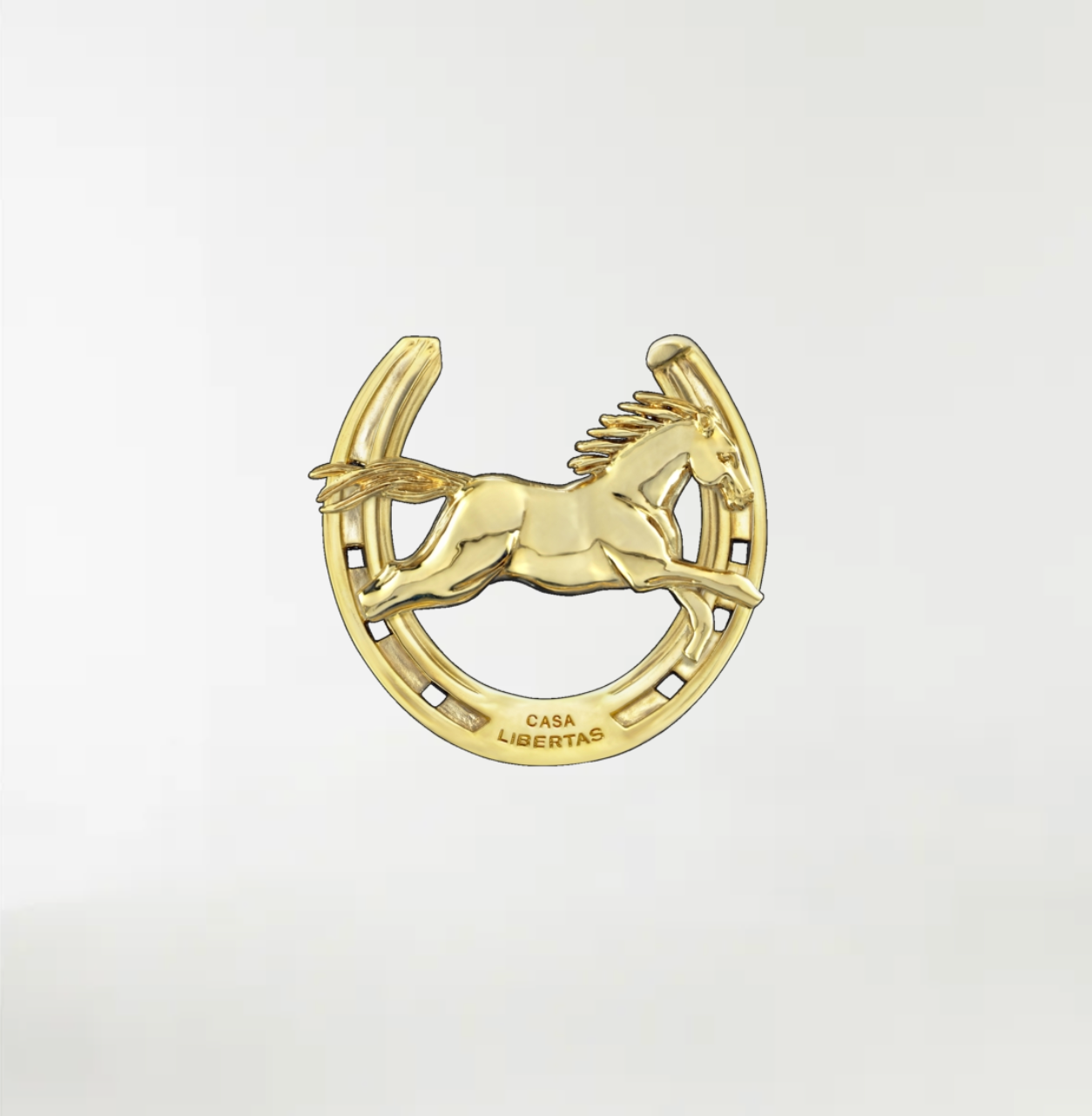 Wild Horse ArtBuckle Small Vermeil Gold