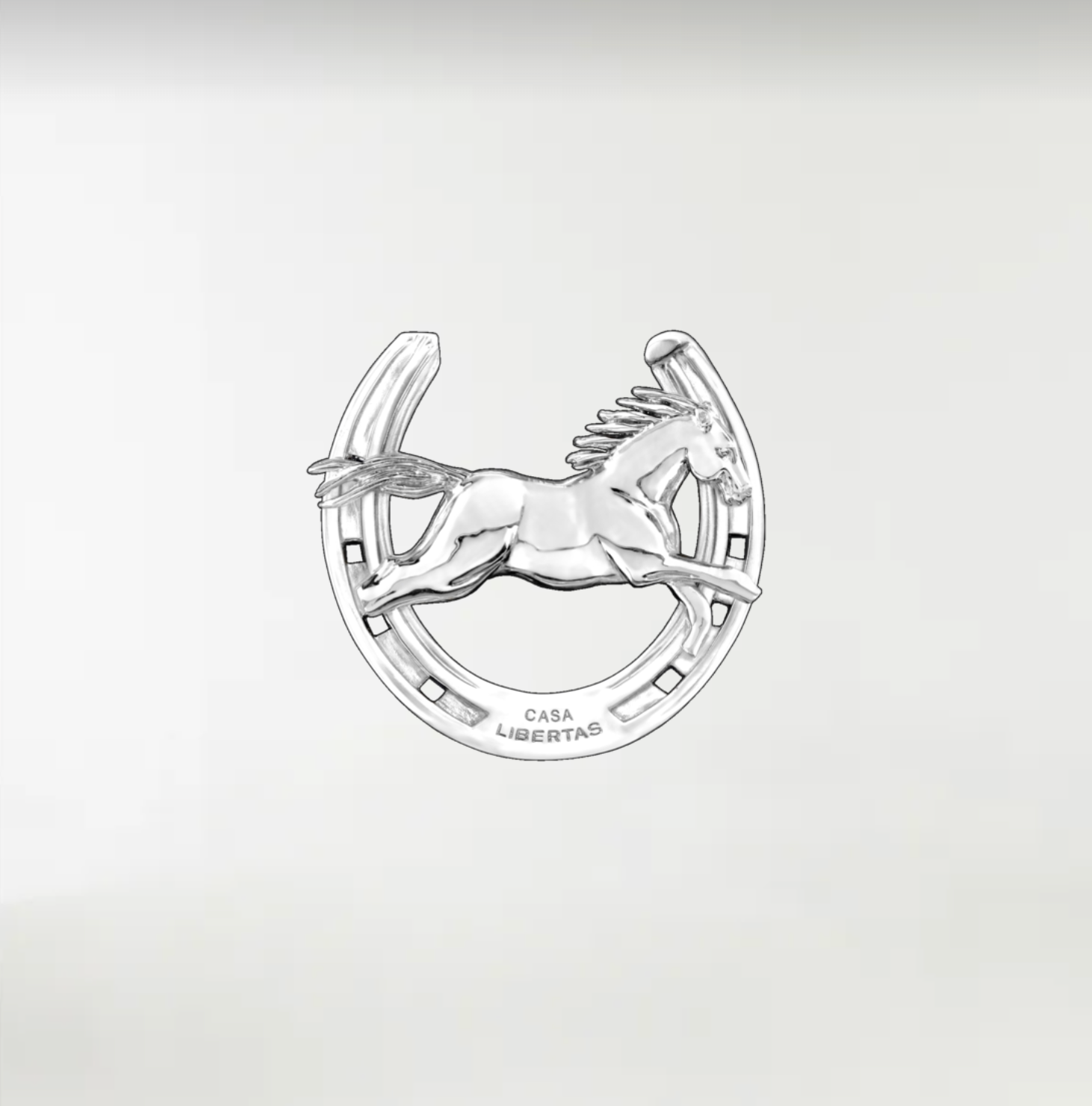 Wild Horse ArtBuckle Large Sterling Silver