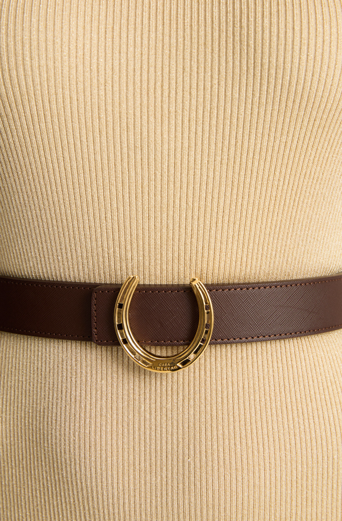 Horseshoe ArtBuckle Small Vermeil Gold