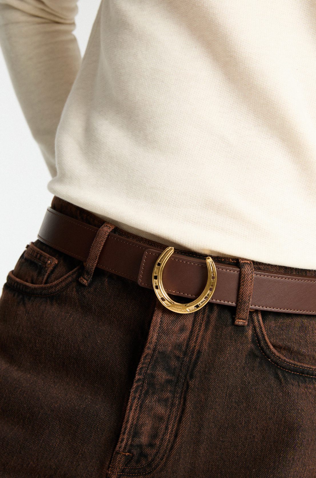 Horseshoe ArtBuckle Small Vermeil Gold