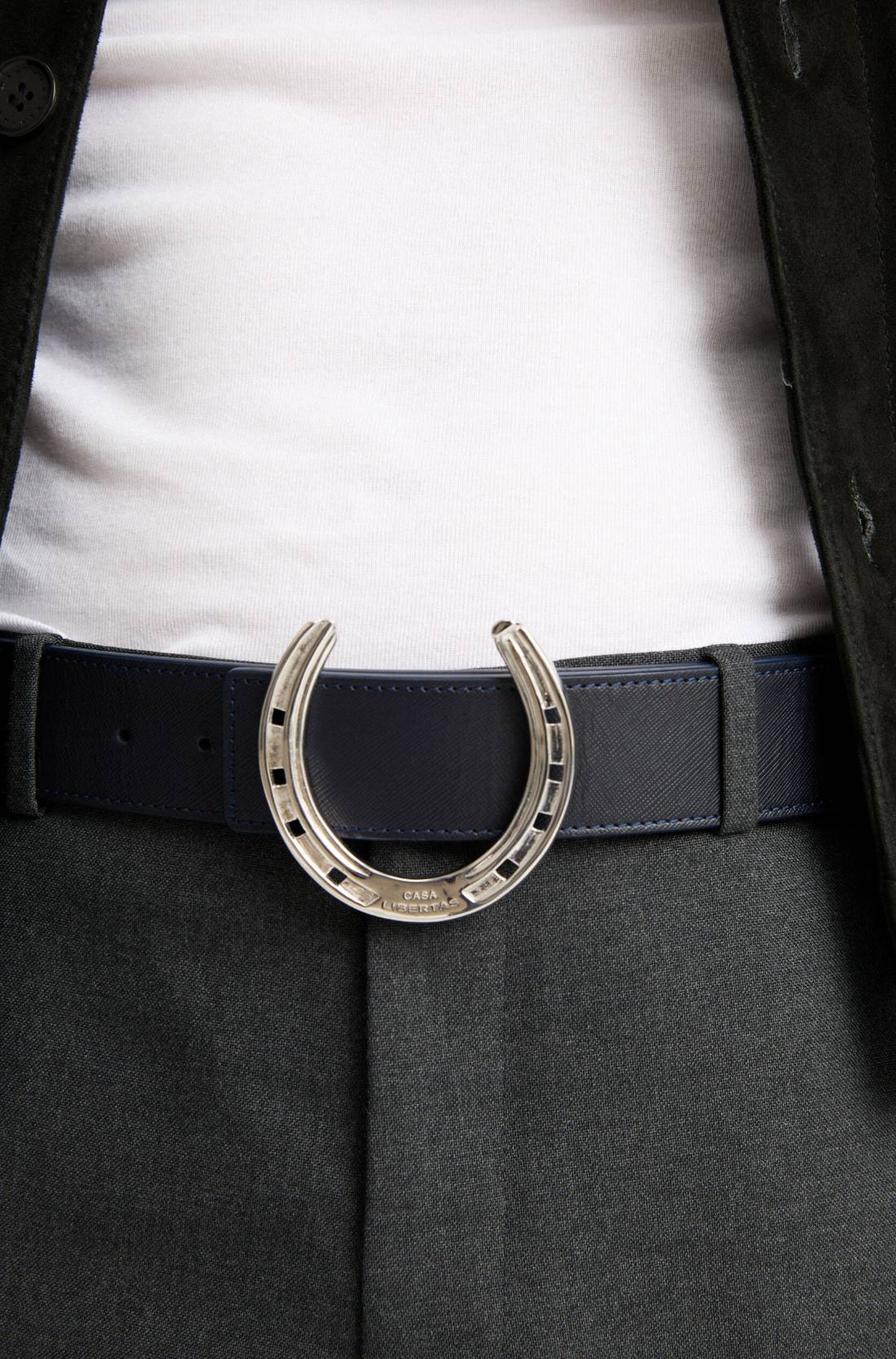 Horseshoe ArtBuckle Large Sterling Silver