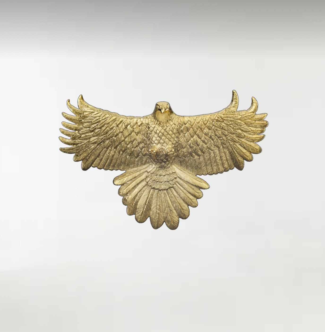 Eagle ArtBuckle Pequeño Oro Vermeil
