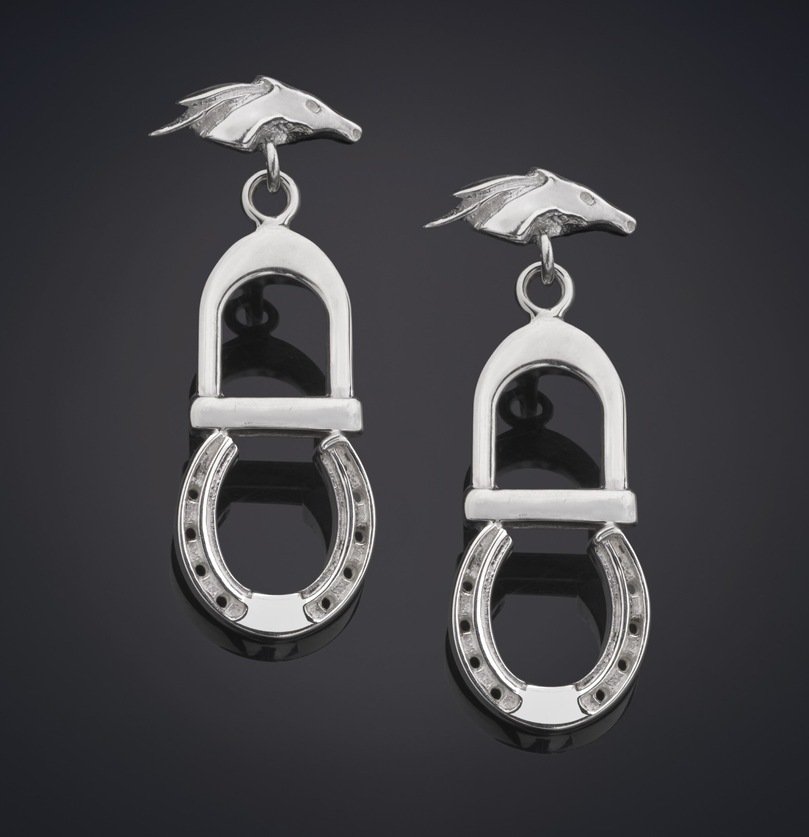 Libertas Gallop Earrings Sterling Silver