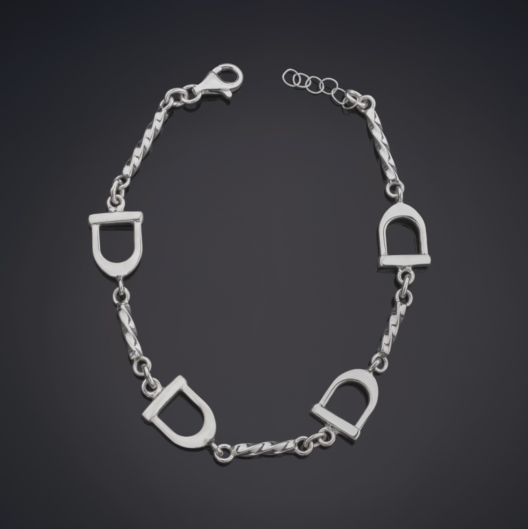 Stick & Stirrup Bracelet Sterling Silver