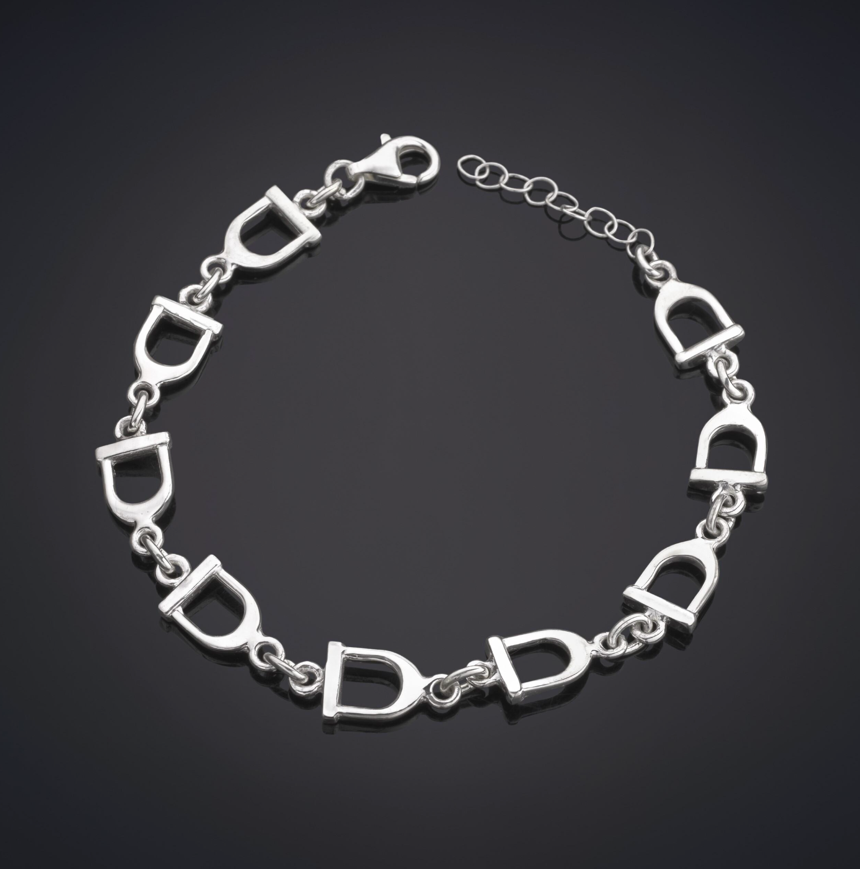 Pony Stirrup Bracelet Sterling Silver