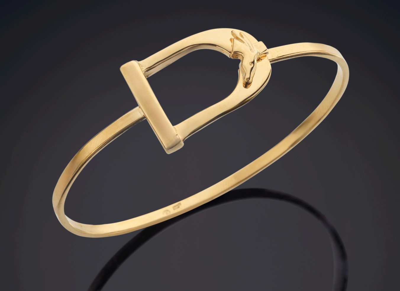 Libertas Stirrup Cuff Vermeil Gold