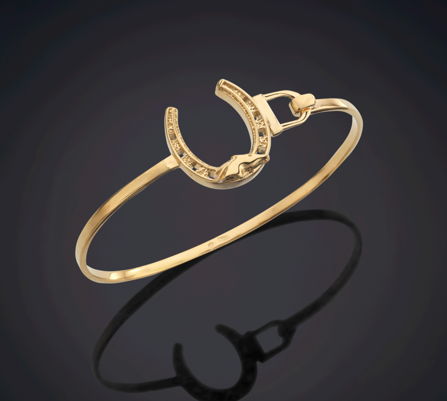 Libertas Lucky Horseshoe Cuff Vermeil Gold
