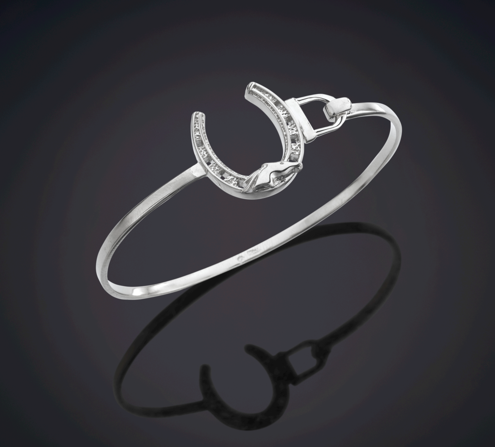 Lucky Horseshoe Cuff Sterling Silver