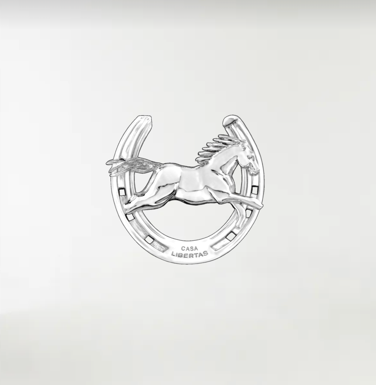 Wild Horse ArtBuckle Small Sterling Silver