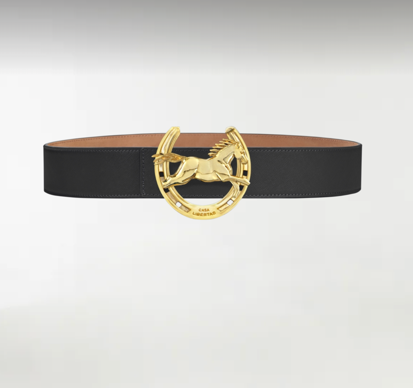 Wild Horse ArtBuckle Large Vermeil Gold