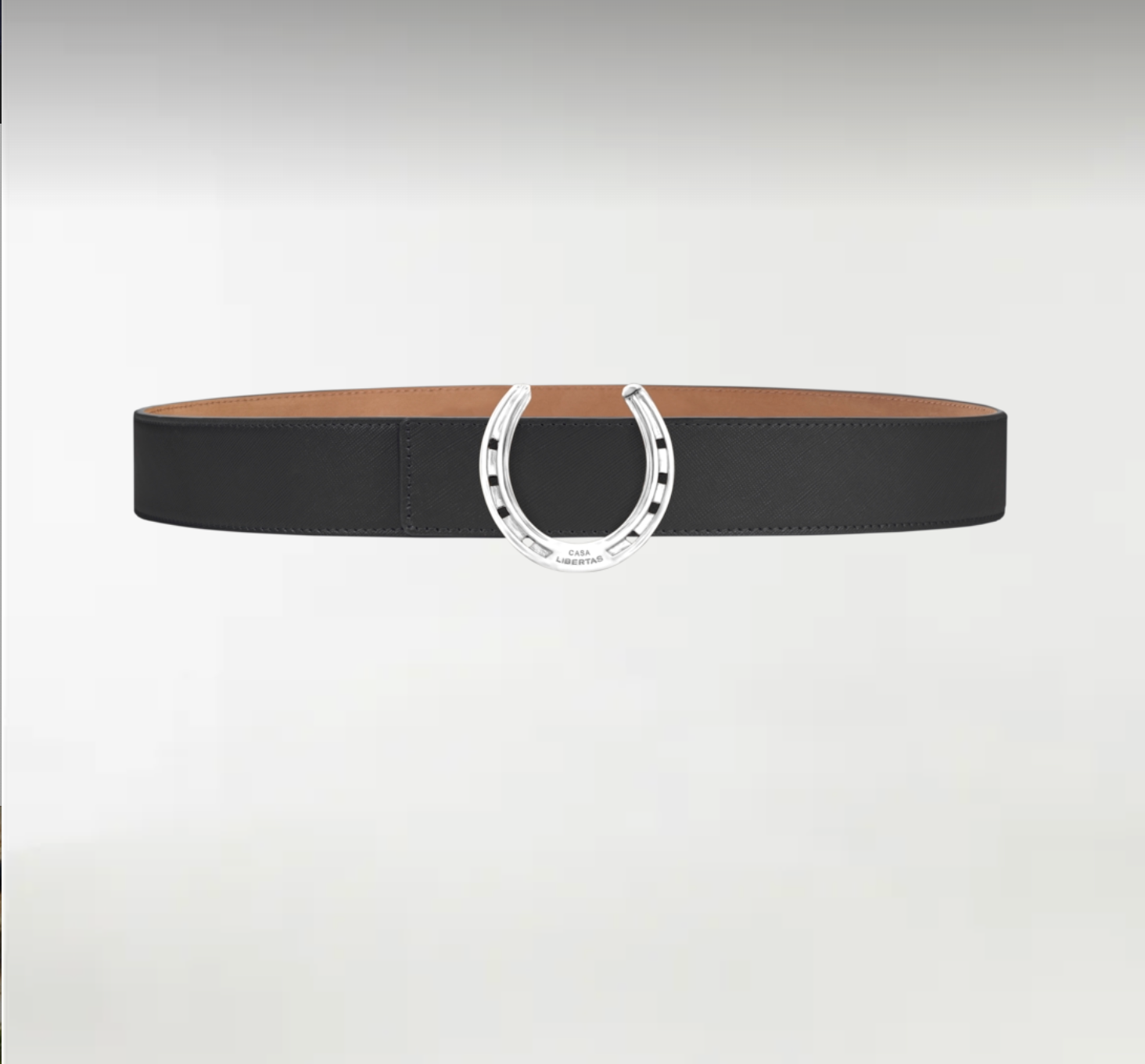 Horseshoe ArtBuckle Pequeño Plata de Ley Rodiada