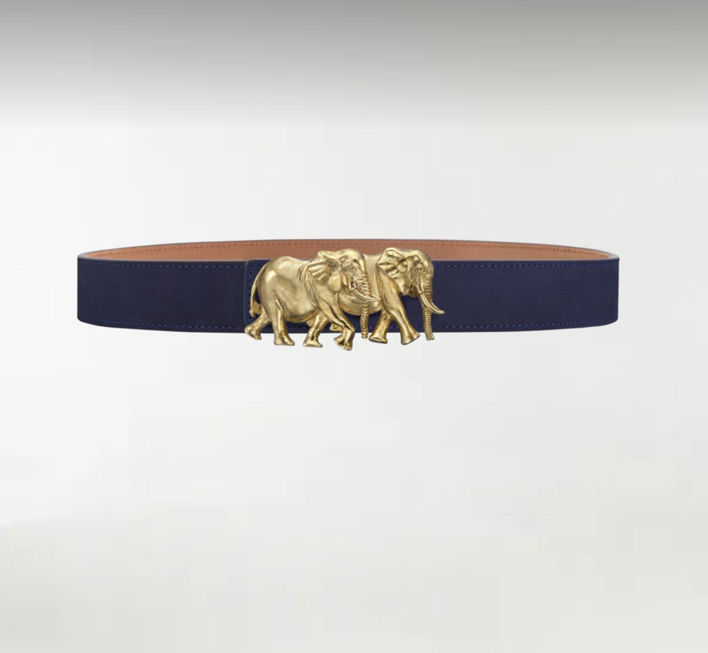 Elephants ArtBuckle Pequeño Oro Vermeil