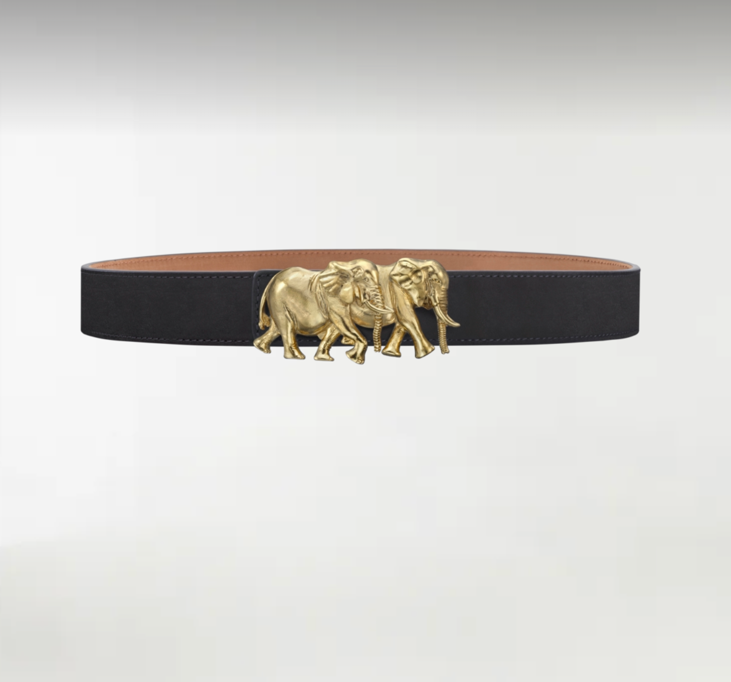 Elephants ArtBuckle Pequeño Oro Vermeil