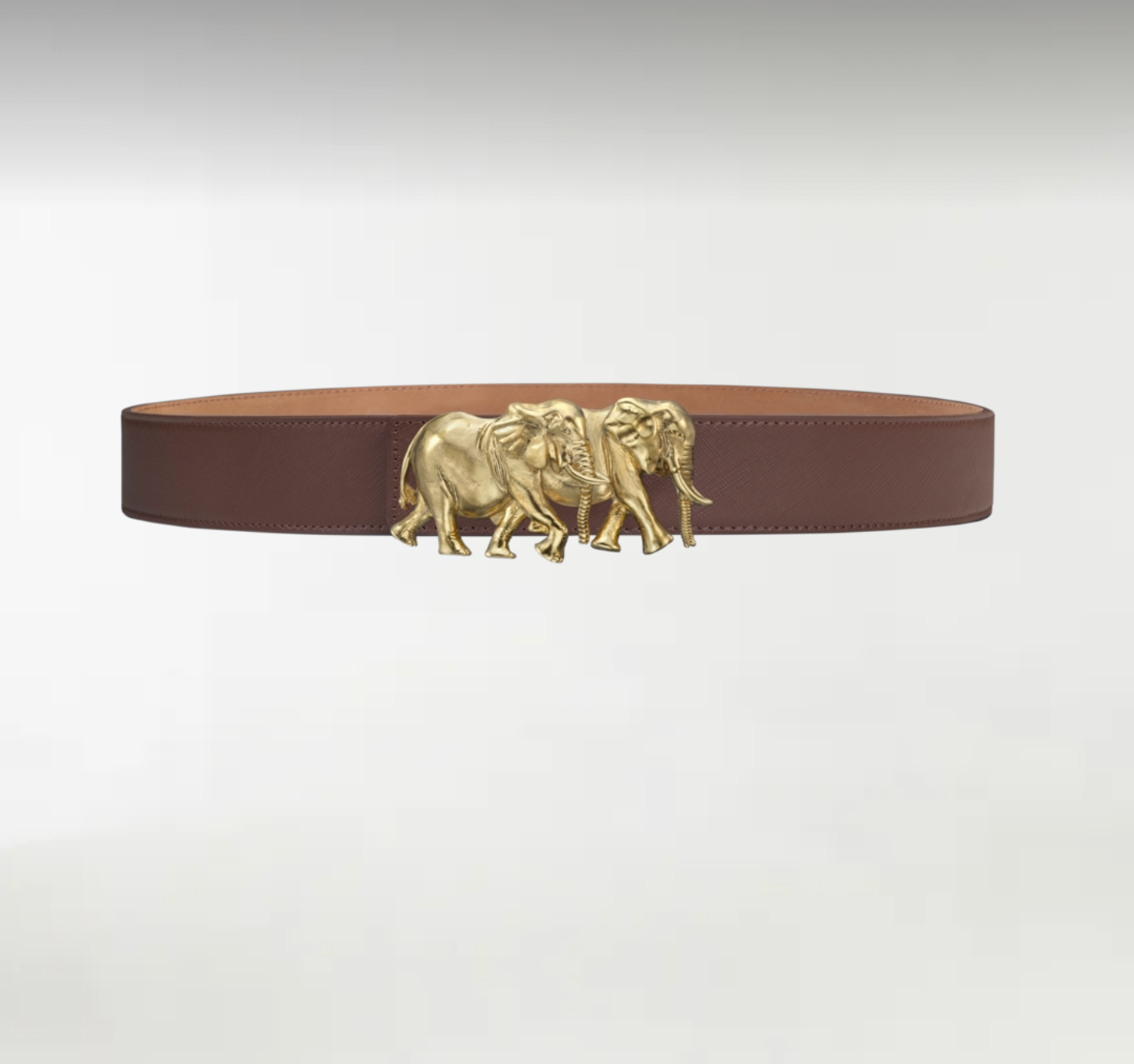 Elephants ArtBuckle Pequeño Oro Vermeil
