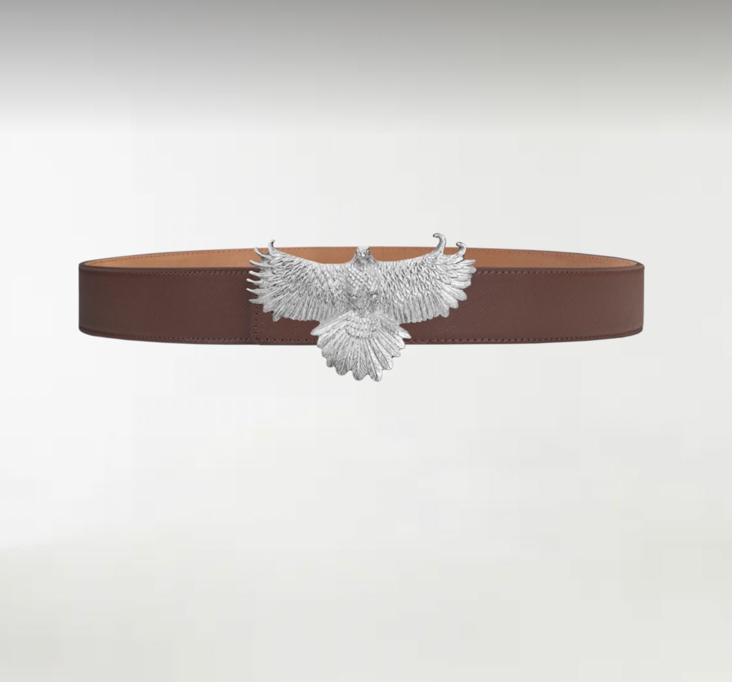 Eagle ArtBuckle Pequeño Plata de Ley Rodiada