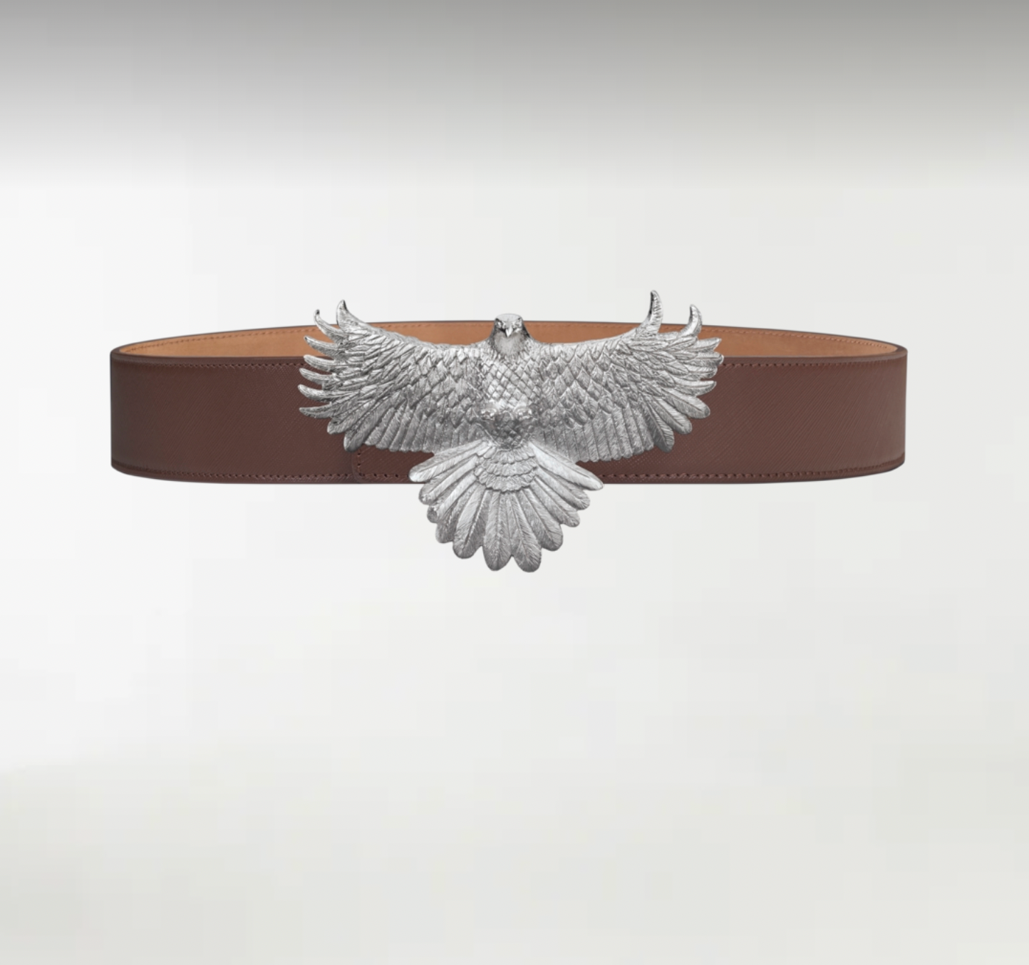 Eagle ArtBuckle Grande Plata de Ley Rodiada