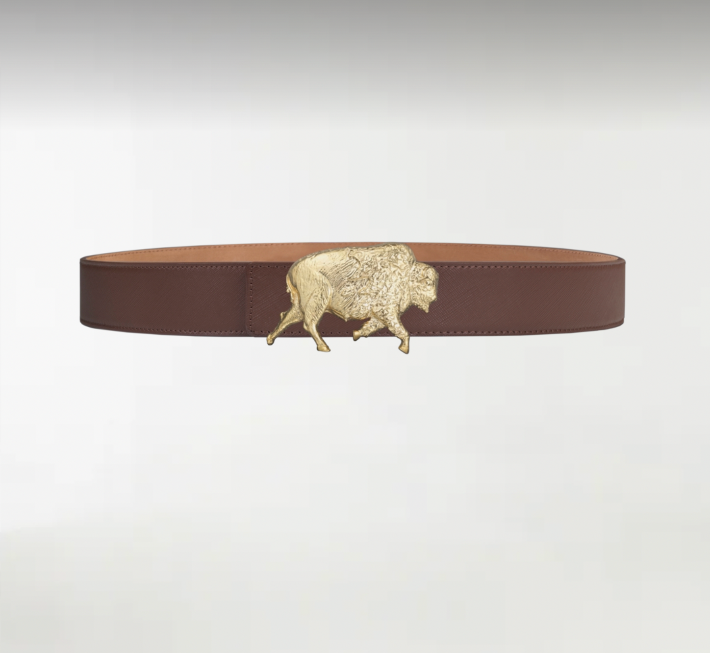 Bison ArtBuckle Pequeño Oro Vermeil