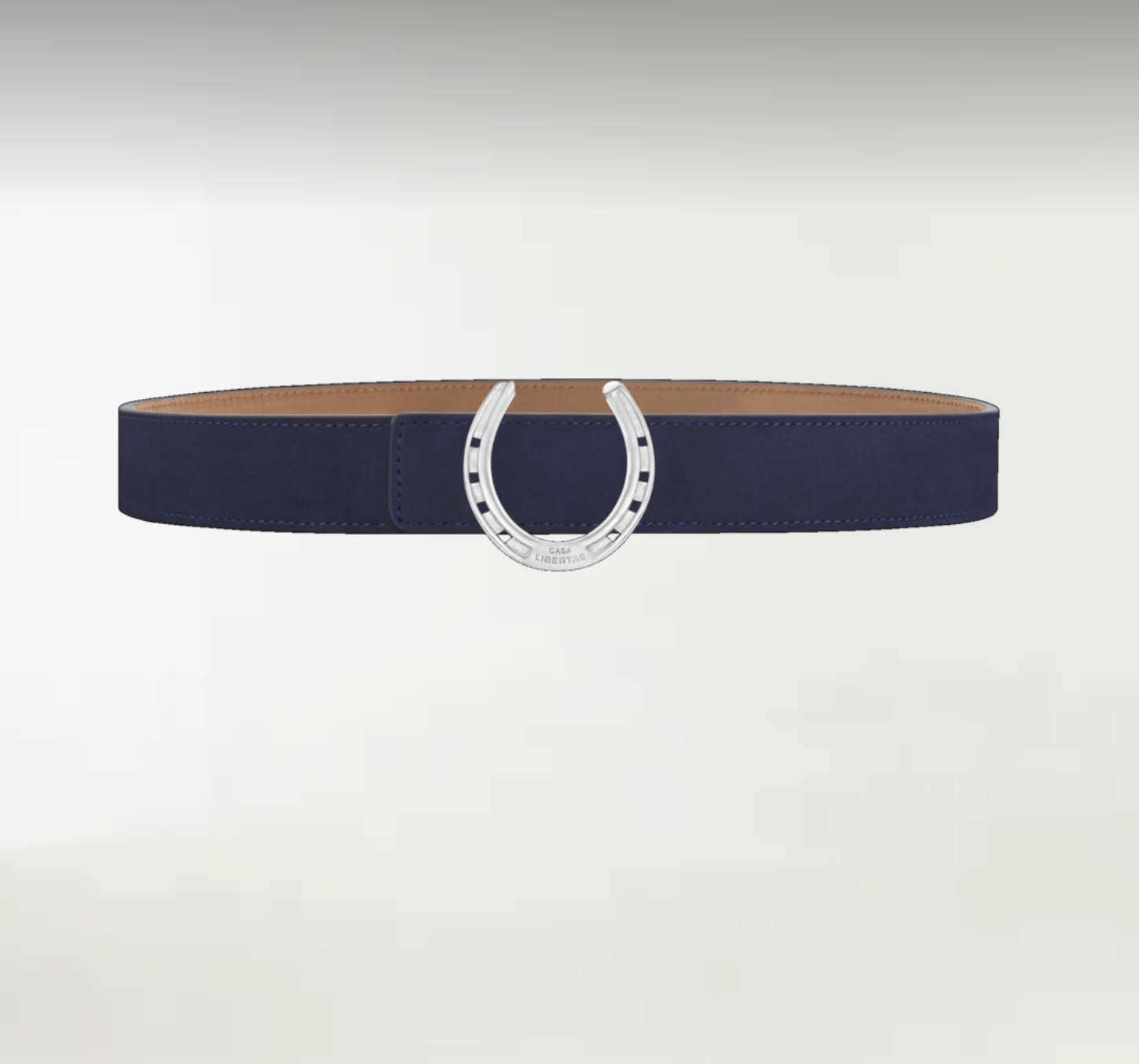 Horseshoe ArtBuckle Pequeño Plata de Ley Rodiada