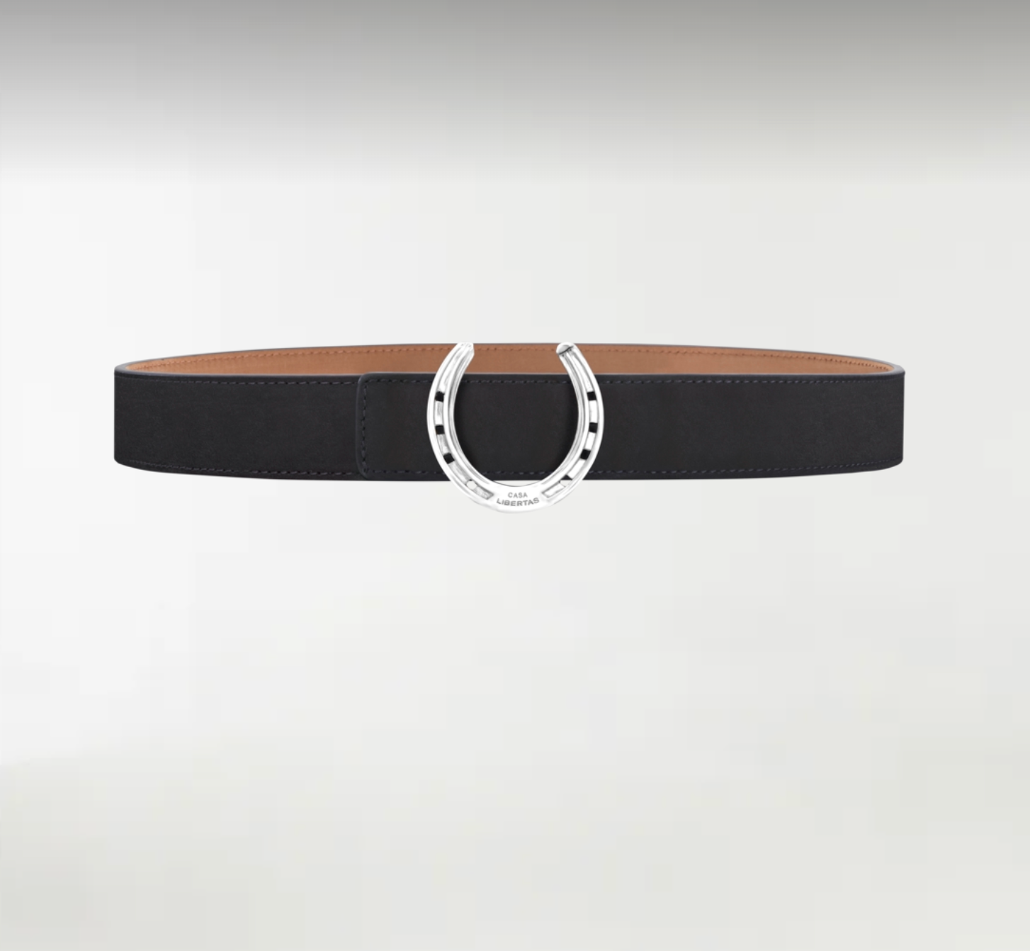 Horseshoe ArtBuckle Pequeño Plata de Ley Rodiada