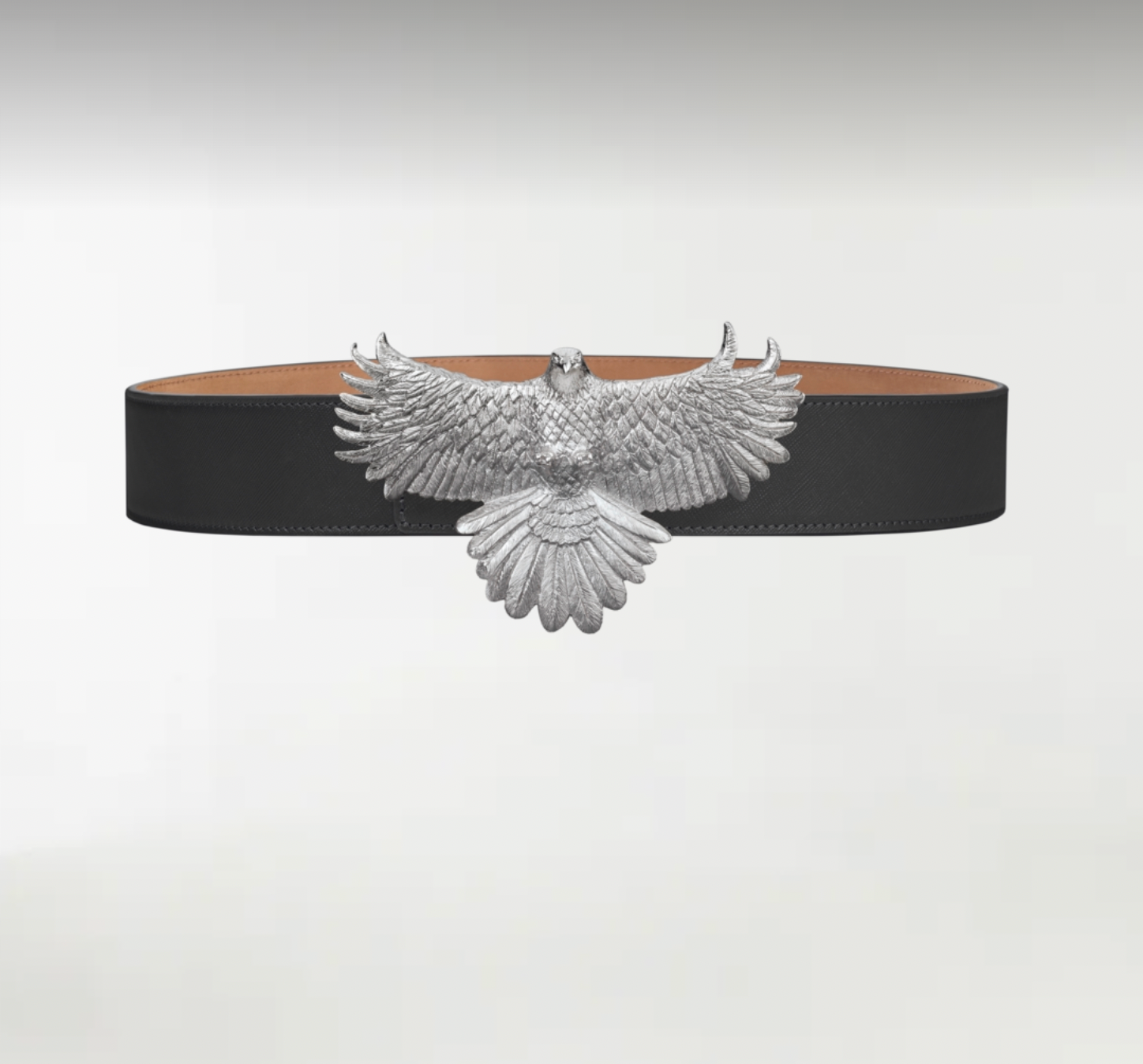 Eagle ArtBuckle Grande Plata de Ley Rodiada